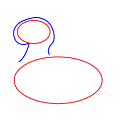 How to draw a Cartoon Duck Step 2