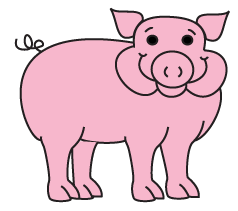 webbywanda.tv How to draw a cartoon Pig 