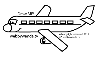 How do you draw an airplane?