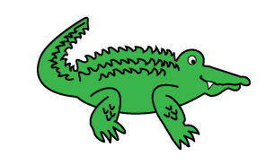 How to draw an Alligator Step Six