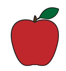 How to draw an Apple step Six