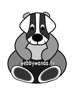 WebbyWanda.tv's how to draw a cartoon badger