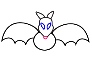 How to draw a Cartoon Bat