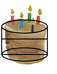 how to draw a birthday cake step five