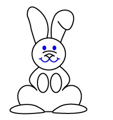 how to draw a cartoon bunny step four