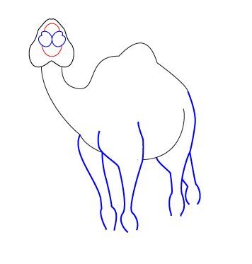 How to draw a Camel step three