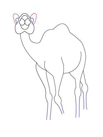 How to draw Cartoon Camel