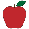How to draw a apple