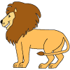 How to draw a cartoon Lion