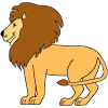 How to draw a cartoon Male Lion