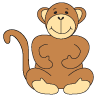 How to draw a cartoon Monkey