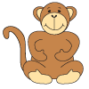 how to draw a cartoon monkey