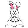 How to draw a Cartoon Bunny-Rabbit