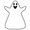 How to draw a cartoon Halloween Ghost
