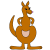 How to draw a cartoon Kangaroo