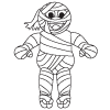 How to draw a cartoon Mummy