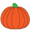 How to draw a Pumpkin