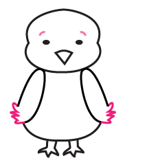 how to draw a cartoon baby chick step five