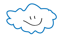 how to draw a cloud step four