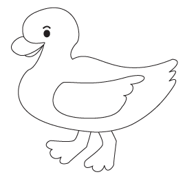 How to draw a Cartoon Duck step 6