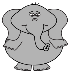 How to draw a Cartoon Elephant Step 7