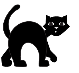 How to draw a Cartoon Halloween Black Cat, easy step by step instructions for kids and adults