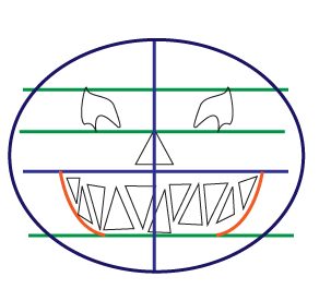 How to draw a cartoon Jack O Lantern