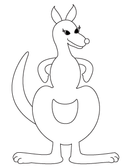How to draw a cartoon Kangaroo step 6