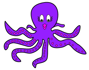 Webby Wanda's How to draw a cartoon Octopus step 7