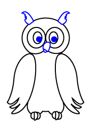 How to draw a Cartoon Owl Step 4