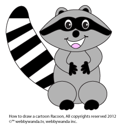 Webby Wanda's How to Draw a Cartoon Racoon