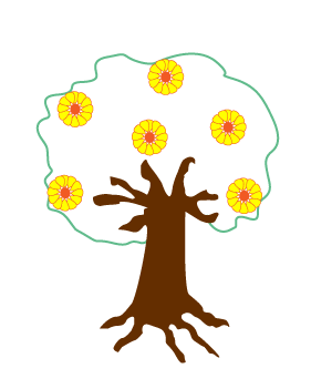 How to draw a Spring Tree Step 5