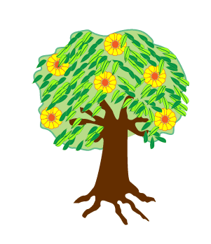 How to draw a Spring Tree step 8