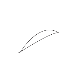 How to draw a leaf step 2