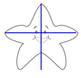 How to draw a cartoon starfish